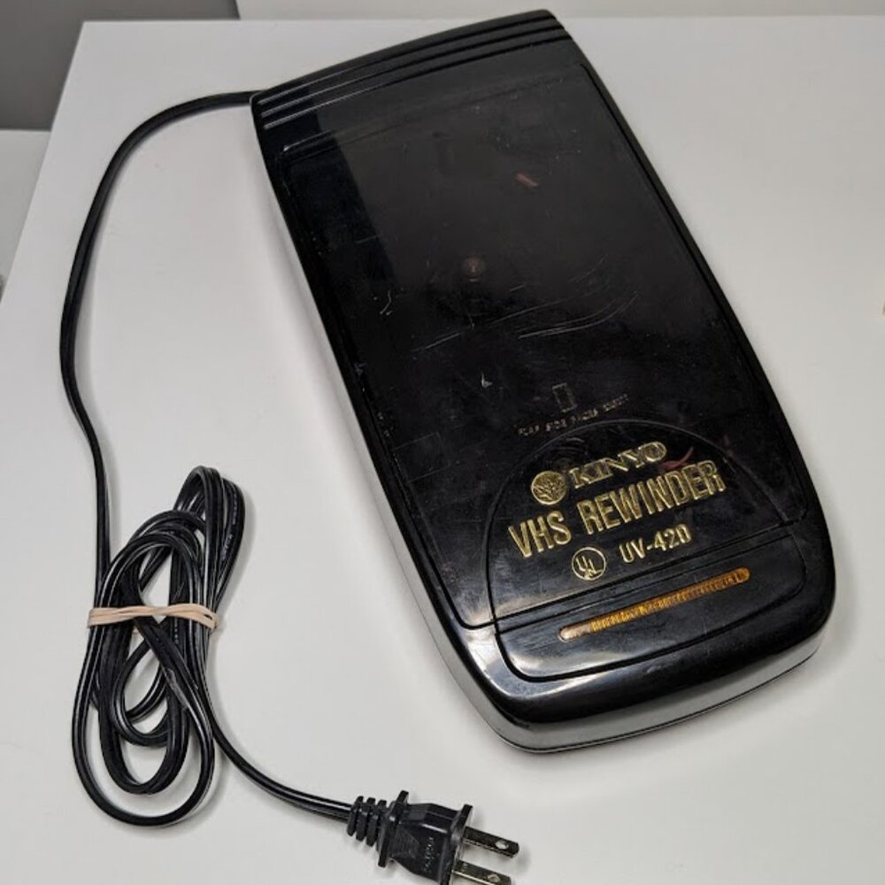 Kinyo VCR VHS Tape Rewinder Machine Automatic Working Rare Retro